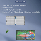 Czarna lub biała ramka do wewnętrznego przezroczystego wyświetlacza LED G3.91-7.82 łatwy montaż na szkle