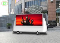 Outdoor P8 SMD Kolorowy wyświetlacz LED montowany na ciężarówce, led mobilny cyfrowy znak reklamy przyczepy