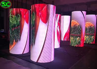 Soft P4 Indoor Full Color Okrągłe reklamowe ekrany LEDCylindrical na wydarzenia na żywo