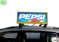 P4 Wodoodporny IP65 Video Car Wyświetlacz LED Znak, wyświetlacz led na dachu taksówki