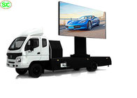 Wyświetlacz LED wysokiej jasności mobilna ciężarówka 1R1G1B Tube Chip Iron / Steel Cabinet
