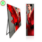 Smukłe ekrany plakatowe Hd Indoor Led, plakat P2.5 Mirror Led Display Panel Stand