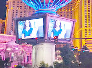 Budynek zewnętrzny Ulica Cyfrowa tablica do montażu na ścianie wideo P8 P10 Duży ekran reklamowy LED