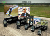 Outdoor P6 smd Full Color Commercial Trailer mobilny wyświetlacz ciężarówki led do reklamy HD Drive w teatrze