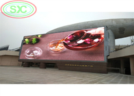 Znakomity billboard zewnętrzny P6 LED montowany na ścianie lub z kolumnami pod reklamę