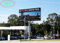 Zewnętrzny billboard LED P 10 o wysokiej rozdzielczości z kolumną do reklamy komercyjnej