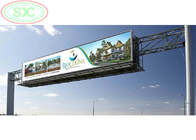 Duży billboard zewnętrzny ekran LED P 6 z kolumną przy autostradzie