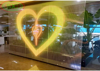 Super market Transparent Glass Led Display 1R1G1B G3.91-7.8125 do reklamy
