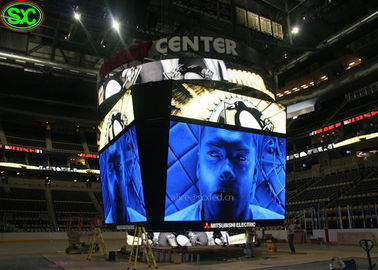 Kwadratowe tablice reklamowe na obwodzie LED, wyświetlacz ledowy P5 Stadium na żywo