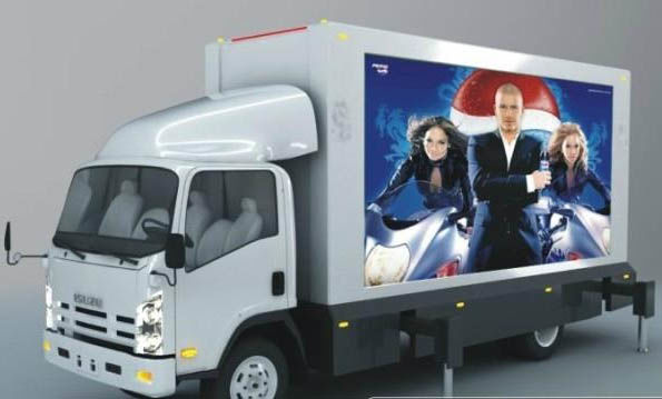 P6 Outdoor Digital Billboard Mobile Truck Wyświetlacz LED do reklamy