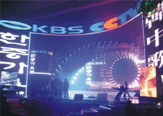 Dobra cena HD Full Color P4 Wykrzywiony Duży Led Video Wall Wewnętrzny Led Display Wypożyczalnie Ekranów w Internecie
