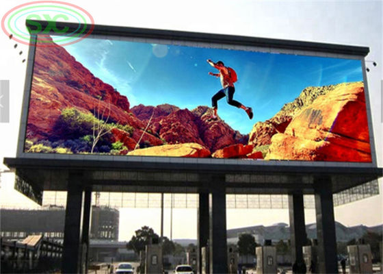 Dobra cena Pełnokolorowy outdoor P10 LED billboard 2 tryb skanowania z wysoką jasnością w Internecie