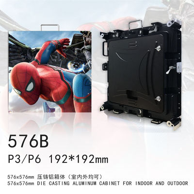 P3 Indoor Rental Led Screen Casting Aluminiowa obudowa Rozdzielczość 4K IP43