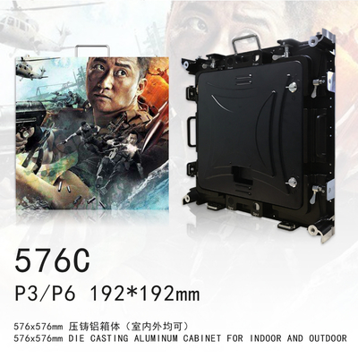P3 Indoor Rental Led Screen Casting Aluminiowa obudowa Rozdzielczość 4K IP43