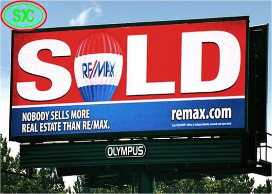 P10 Wielokolorowe duże zewnętrzne ekrany LED Wodoodporny billboard IP65