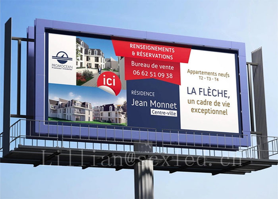 P2 Wnętrze pełnokolorowe LED Billboard Die-Cast Aluminium Billboard Plain Steel Cabinet 128 X 64 Matrix