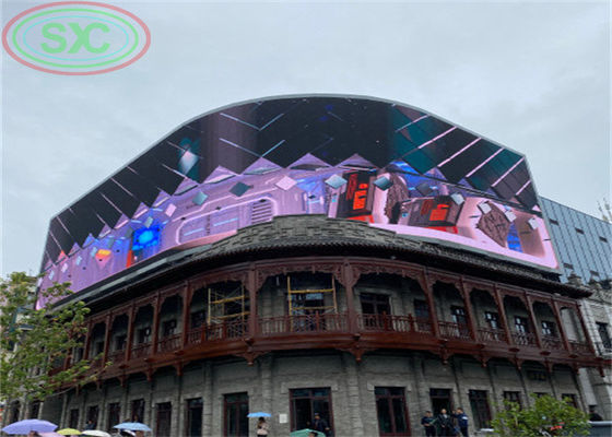 Regulowany kąt gigantyczny billboard zewnętrzny LED dostosować panel LED w centrum miasta