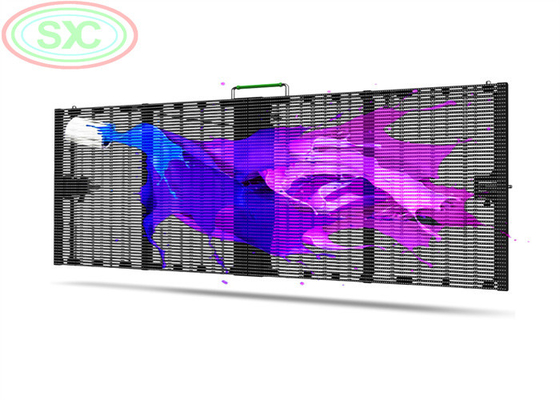 Przejrzysty ekran HD HQ 1R1G1B 4,81 mm LED Screen Digital Signage Bracket