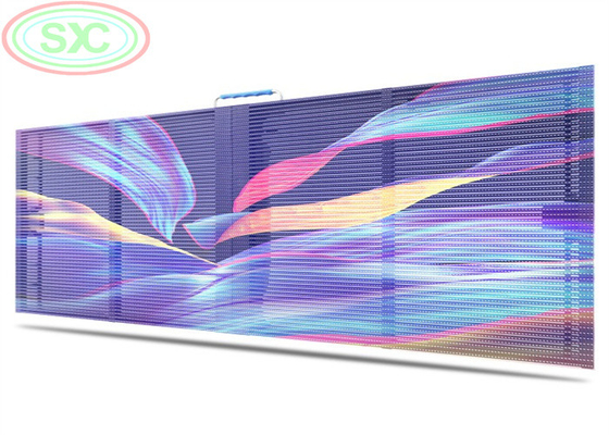 Przejrzysty przezroczysty LED Video Wall P3.91 Indoor Led Mesh Curtain Signage Displays Led Screen