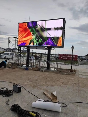 Outdoor Shop Front Service Ekran LED P4 do montażu na ścianie Cyfrowy billboard reklamowy