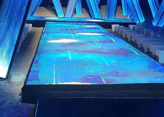 Chiny SMD3535 Sound Active Dj Led Disco Dance Floor Ciepłe białe panele wiązki