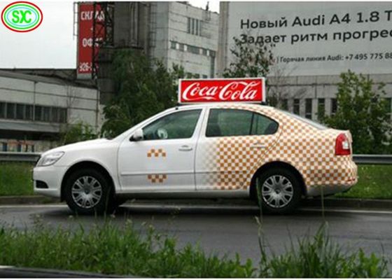 Bezproblemowy kolorowy pilot zdalnego sterowania P4 z WIFI Smart Led Car Sign IP65 Wodoodporny