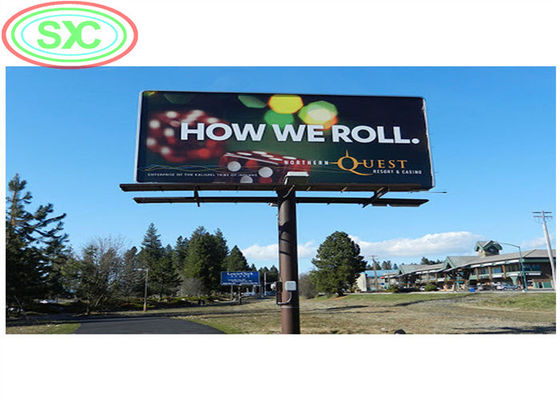 Dobra cena Znakomity billboard zewnętrzny P6 LED montowany na ścianie lub z kolumnami pod reklamę w Internecie