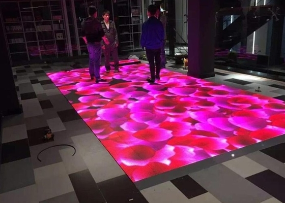 Chiny SMD3535 Sound Active Dj Led Disco Dance Floor Ciepłe białe panele wiązki