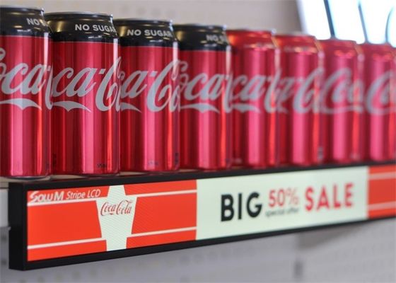 Ekran LED półkowy P1.875 COB 900x60mm 800cd/m² dla handlu detalicznego