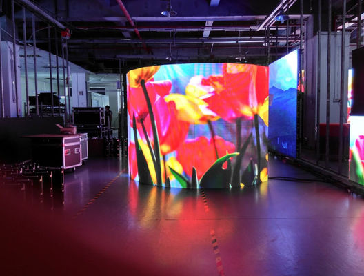 Wnętrze COB P1.5 RGB LED Display Gęstość pikseli 62500, SMD elastyczny ekran LED 3G WIFI wnętrze pełnobarwny wyświetlacz LED