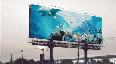 RGB w pełnym kolorze P16 LED billboardy wodoodporne, 14 bitów DIP LED ekrany wynajem led elektroniczny billboard