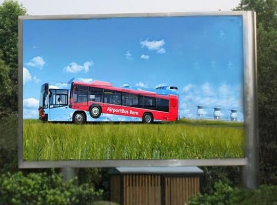 Dobra cena Reklama stadionu autostrady Wysoka jasność zewnętrzna pełnokolorowa P10 LED Panel ścienny z kolumną w Internecie