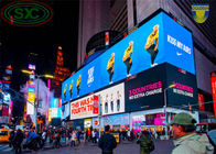 Billboard o wysokiej jasności P10 Gigantyczne ekrany reklamowe LED Wodoodporna szafka