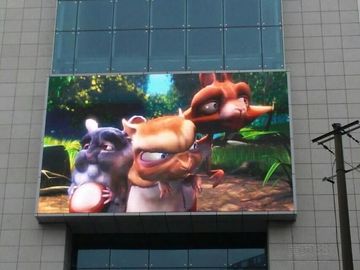 Wodoszczelny P10 Reklamy zewnętrzne w pełnym kolorze Led Video Display 5000cd / m2 Jasność