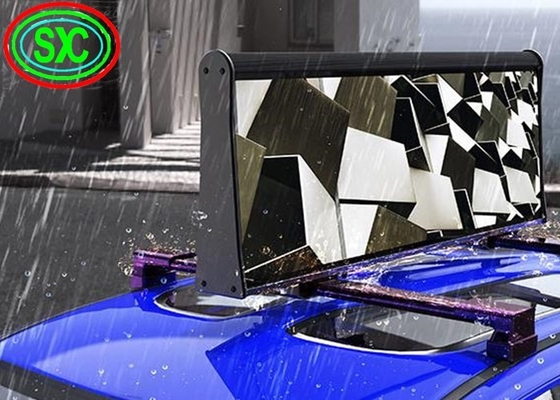 Podwójny bok P5 Reklamy LED Display Samochodowy dach znak Taksówka Top LED Display