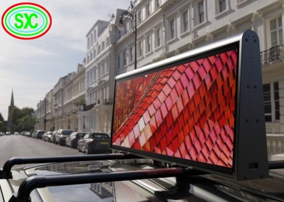 Wydział pełnobarwny podwójny taksówka P5 Reklama LED wyświetlacz dach samochodu znak wodoodporny
