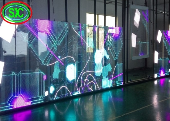 Aluminiowy przezroczysty ekran LED Lekki moduł Idealny do wyświetlania