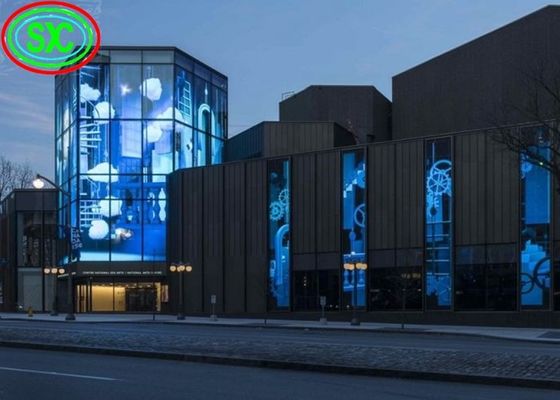 Przezroczysty ekran LED P3.91-P7.82 5000cd/m2 32768 gęstość pikseli