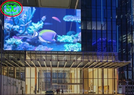 Wodoszczelny ekran LED o wysokiej rozdzielczości w pełnym kolorze przezroczysty SMD1921 3 lata gwarancji