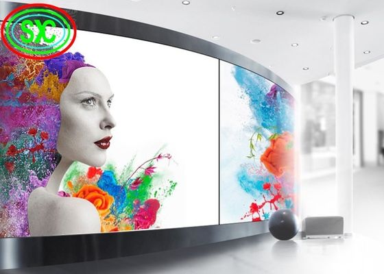 Dobra cena Kolorowy wyświetlacz kurtyny LED Kryty zakrzywiony wyświetlacz LED LED P3.91 w Internecie