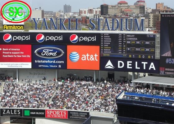 Ekran LED P5 do użytku zewnętrznego, rozstaw pikseli 5mm, stopień ochrony IP65, ekran stadionowy