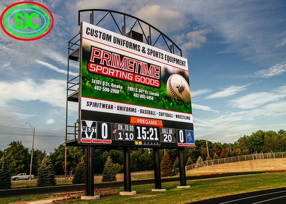 Ekran LED Stadionu Zewnętrzny P8 wodoodporny Pełnokolorowy Typ Smd HD wysoka jasność
