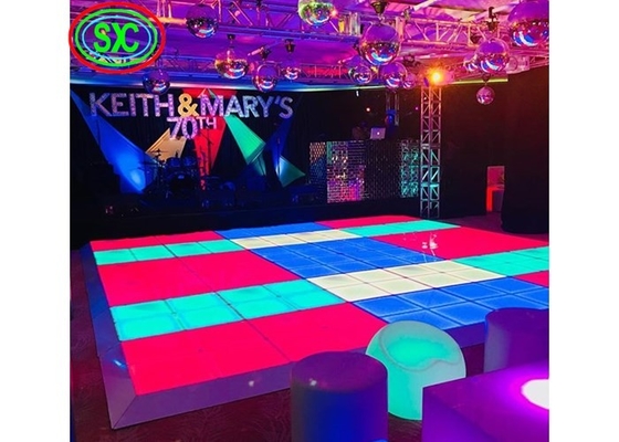 Chiny SMD3535 Sound Active Dj Led Disco Dance Floor Ciepłe białe panele wiązki