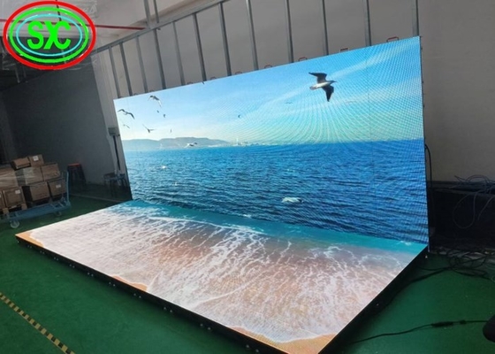 Chiny SMD3535 Sound Active Dj Led Disco Dance Floor Ciepłe białe panele wiązki
