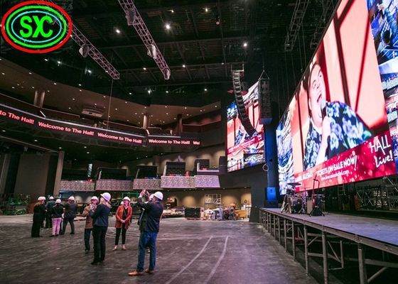 Super cienka reklama Kryty kolorowy wyświetlacz LED P3.91 Szeroki kąt widzenia dla centrów handlowych