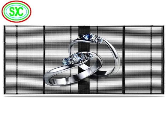 Chiny Wnętrza P3.9-7.8 pełnobarwny przezroczysty ekran LED Smd Skrzywiony