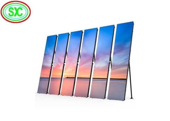Wnętrze pełnobarwne lustro SMD 1000cd/m2 P2.5 LED Plakat wideo ekran 640x640mm