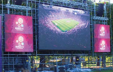 Reklama Jasność 6000k LED panel wyświetlania wideo 1r1g1b 10mm Pixel pitch LED panel wyświetlania wideo