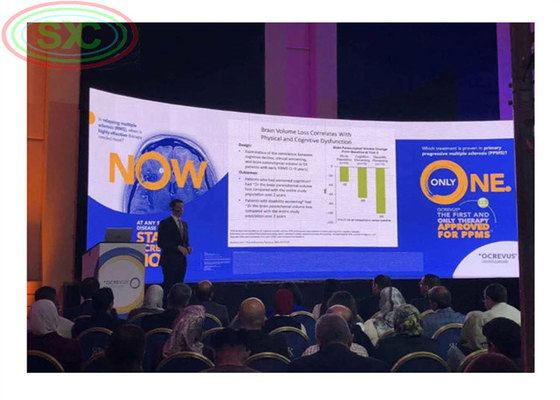 Zewnętrzny Wewnętrzny HD Scene Background Slim Led Display P3.9 Rental LED Video Wall