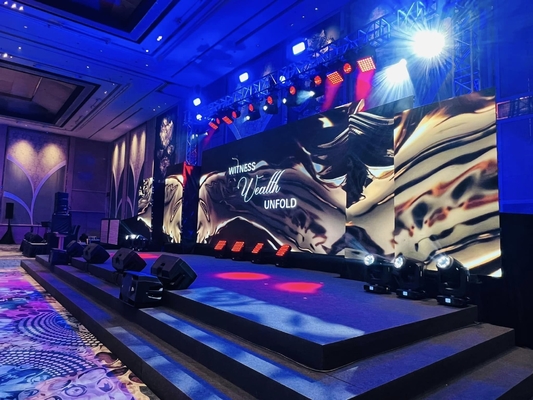 Wnętrza Reklamy Scene Ekrany LED HD Video Wall P3 Piksele Panely o wysokiej jasności